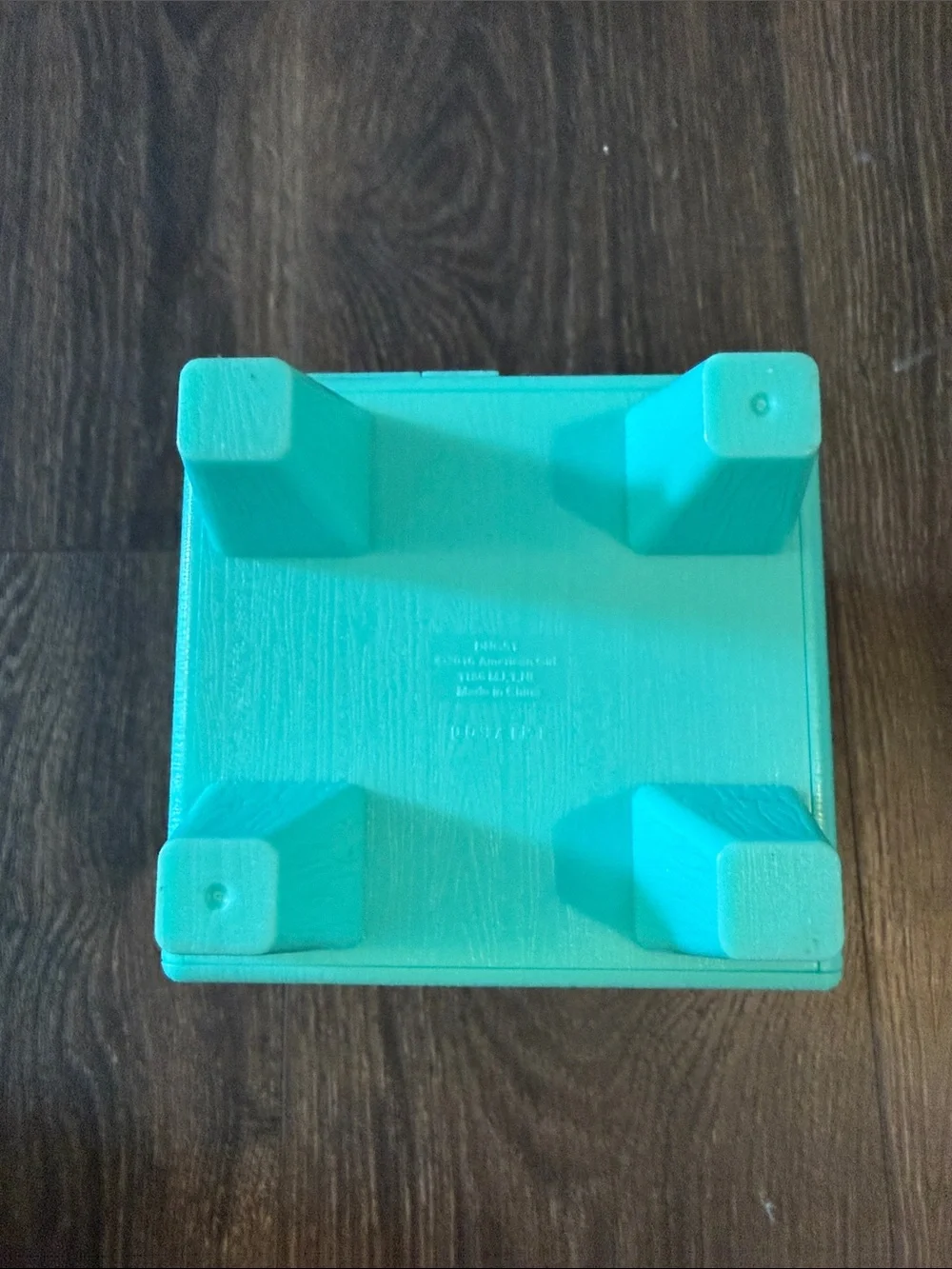 American Girl Teal Bunny Cage with Ramp and White Plush Bunny